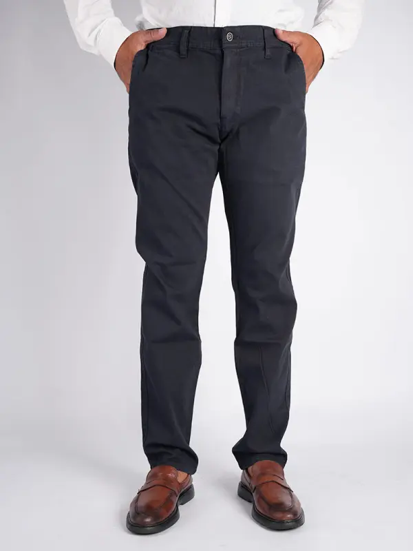 Pantalon en toile piqué de coton poches Coté Ref-TR014451Q ( Bleu )