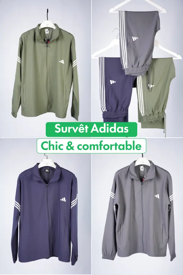 Survêtement (Ziti, Bleu, Gris) Adidas 2026 Chic & comfortable Ref-DS0N44